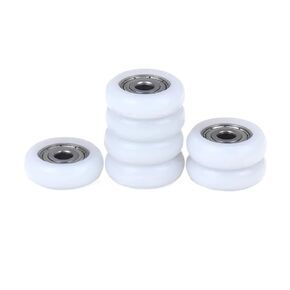 10Pc Shower Door Roller Runner Wheel White Shower Room Pulley 19-25mm Wheel Diameter for Household Shower Enclosures(23mm) in Kuwait
