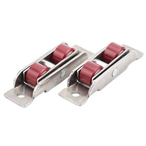 4Pcs Flat/Concave Double Wheel Plastic Steel Slide Doors Window Pulley U-Type Wheel(Concave Wheel 80ype) in Kuwait