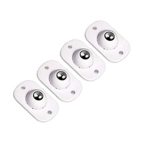 4Pcs/Set Self Adhesive Caster Wheel 360 Swivel Flower Pots Trash Can Furniture Casters Heavy Duty Moving for Furniture Mini Mute(4Pcs Black) in Kuwait