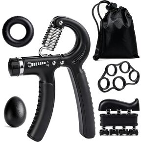 Hand Grip Strength Trainer Kit, 5 Pack Forearm Gripper Strengthener Adjustable Resistance, Hand Strengthening Devices in Kuwait