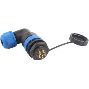 1 set SP20 elbow rear nut connector male and female welding socket 1/2/3/4/5/6/7/9/10/12/14 pin(SPW20-4L) in Kuwait