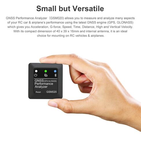 محلل أداء GSM020 GNSS GPS + GLONASS عداد السرعة لسيارة RC طائرة هليكوبتر FPV سباق بدون طيار قياس / السرعة القصوى / متوسط ​​السرعة / المسافة / اختبار السرعة العالية والرأسية in Kuwait