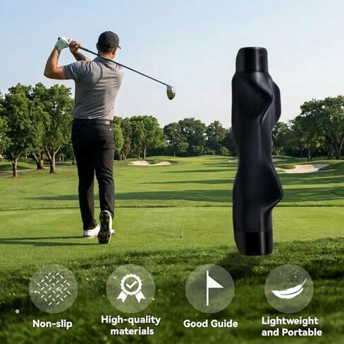 Golf Grip Trainer,Golf Club Grip Right Hand Trainer swing training for Improved Hand Positioning Improve Swing Consistency (Black) in Kuwait
