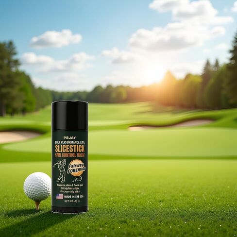 PBJay Slicestick Golf Club Balm Anti Slice and Anti Hook Formula Reduces Side Spin for Straighter Drives and Better Accuracy Clean Easy Application for Drivers Woods and Hybrids in Kuwait