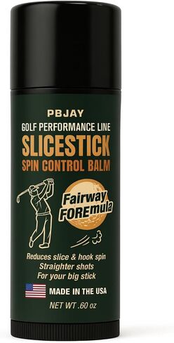 PBJay Slicestick Golf Club Balm Anti Slice and Anti Hook Formula Reduces Side Spin for Straighter Drives and Better Accuracy Clean Easy Application for Drivers Woods and Hybrids in Kuwait