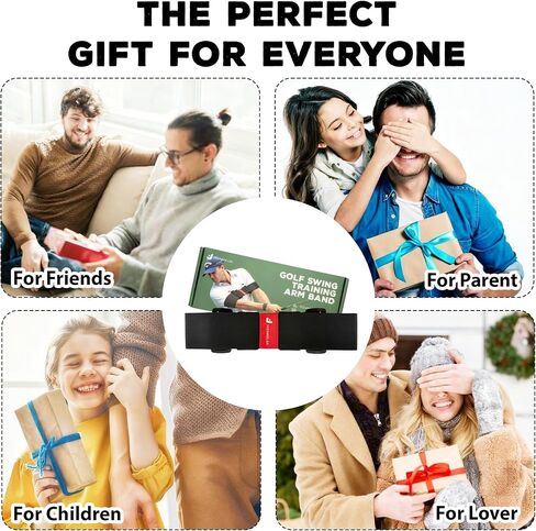 Golf Swing Trainer Aid, Adjustable Elastic Swing Correcting Arm Band, Golf Practice Accessories to Fix Chicken Wing, Golf Training Equipment Gifts for Golfers, Beginners and Players in Kuwait
