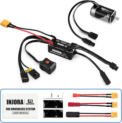 Inventa Roverin مقاوم للماء ، نظام الطاقة ، مستشعر ESC & 180 محرك للترقية TRX4M ASCENT-18 (4800KV) in Kuwait