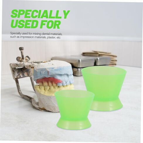 MERRYHAPY Self-condensing Lab Cup Dental Silicone Mixing Cup Dental Oral Material in Kuwait