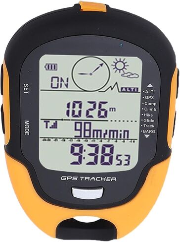 Cryfokt Digital Altimeter, Dual Navigation System with 16 Direction Compass and Hygrometer Thermometer, for Hiking Camping Mountaineering Outdoor Activities in Kuwait