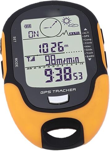 Cryfokt Digital Altimeter, Dual Navigation System with 16 Direction Compass and Hygrometer Thermometer, for Hiking Camping Mountaineering Outdoor Activities in Kuwait