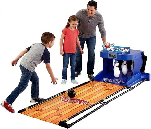 Electric Bowling Lane - Portable Indoor Sports Equipment with Digital Scorer, Ambient Lighting & Auto-Return Function - Foldable Electronic Bowling Mat for Recreation & Stress Relief(2m/6ft) in Kuwait