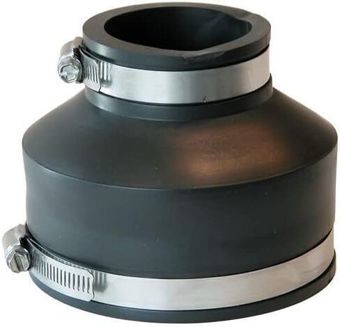 Fernco 1056-42 وصلة أنابيب مرنة 4 بوصة CI/بلاستيك/فولاذ إلى 2 بوصة CI/بلاستيك/فولاذ in Kuwait