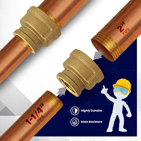لوازم Everflow BRRC2004-NL 2 X 1-1/2 بوصة وصلة تخفيض نحاسية in Kuwait