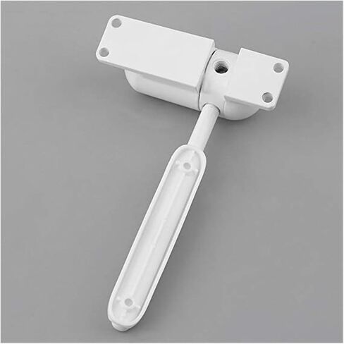 Door Closer, Zinc Alloy Mini Adjustable Surface Mounted Automatic Spring Door Hardware White 10-60KG Opener in Kuwait