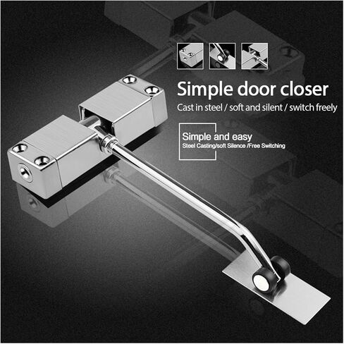 Door Closer, Small Door Catche 180 Degree Not Positioning Automatic Close The Fire Tools Easy Install Spring Opener in Kuwait