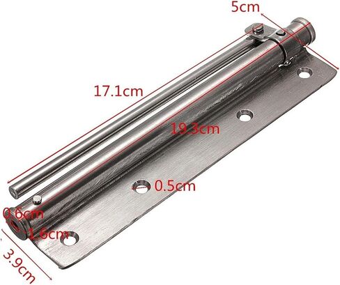Door Closer, Single Spring Strength Adjustable Surface Mounted Stainless Steel Automatic Closing Fire Rated Door Hardware 45kg Opener in Kuwait