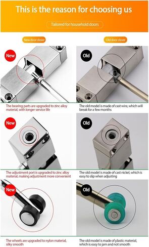 Door Closer, Small Door Catche 180 Degree Not Positioning Automatic Close The Fire Tools Easy Install Spring Opener in Kuwait
