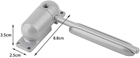 Door Closer, Adjustable Fire Rated Door Stopper Indoor and Outdor Gray Mini Automatic Spring 1 Set Opener in Kuwait