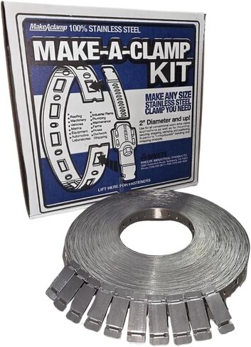 Breeze 4005 Make-A-Clamp Band & Splice Refill | 100 ft Stainless Steel Band + 10 Splices | No Fasteners | NORMA PN 03640205300 in Kuwait
