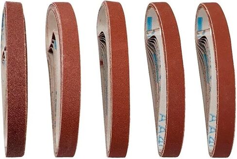 50PC 10x330mm Sanding Belts Abrasive Bands For Sanders File Tools Wood Soft Metal Polishing(50PC Mix A) in Kuwait