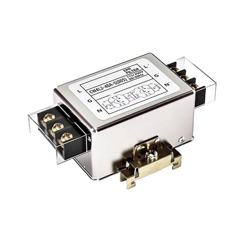 مرشح طاقة أحادي الطور 220 فولت AC EMI CW4L2-40A-S (005) كتلة طرفية للسكك الحديدية ثنائية الاتجاه in Kuwait