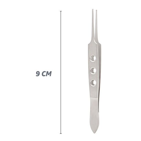 Stellmacher Bishop-Harmon Iris Forceps – Stainless Steel Ophthalmic Instrument, Straight 1x2 Teeth, 0.7mm Tips, 9cm Length (Harmon Iris) in Kuwait