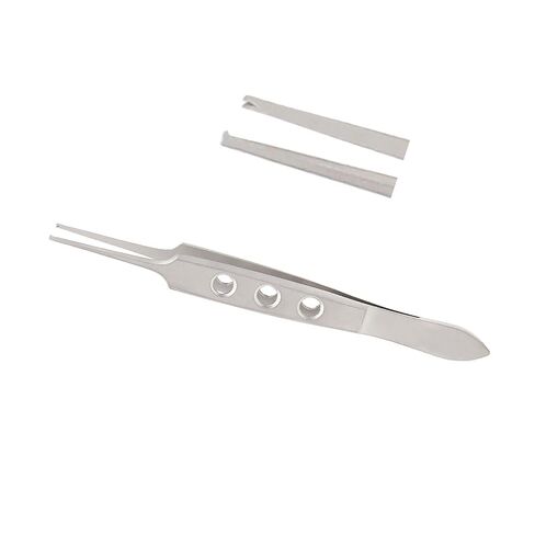 Stellmacher Bishop-Harmon Iris Forceps – Stainless Steel Ophthalmic Instrument, Straight 1x2 Teeth, 0.7mm Tips, 9cm Length (Harmon Iris) in Kuwait