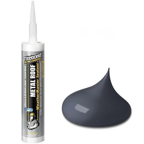 Titebond WeatherMaster Metal Roof Sealant, Black 9.5 Oz. (12 Pack) – Premium Polymer Caulk for Aluminum, Copper, Galvanized Steel & Coated Metals, UV-Resistant – 61121 in Saudi Arabia