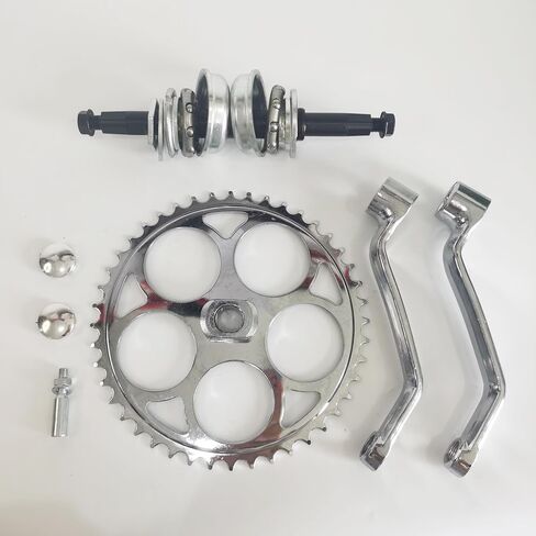 2" Cup Bike Conversion Kit Crank Set 180mm Axle, Bicycle Bottom Bracket Cup Ball Bearing Kit Crankset Converts a 1 Piece Crank to 3 Piece Crank in Kuwait