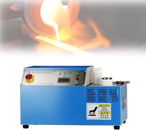 5000W Medium Frequency Gold Melting Furnace, 1KG Small Gold Melting Machine, Maximum Temperature 2100°C, for Gold, Silver, Copper, Aluminum, Platinum in Kuwait