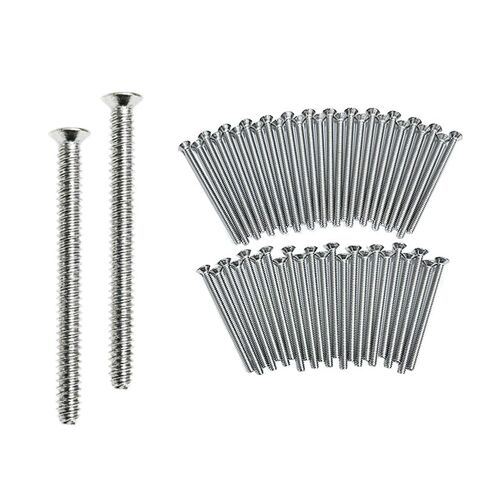 50Pcs Extra Long Outlet Screws, 6-32 x 2 Inch Stainless Steel Phillips Flat Head Machine Screws for Electrical Wall Plate, Switch, Receptacle Mounting in Kuwait
