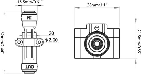 Compact Flow Sensor G1/4"" Liquid Water Flow Sensor Flowmeter Water Flow Switch Suitable for Water Dispenser Purifier in Saudi Arabia