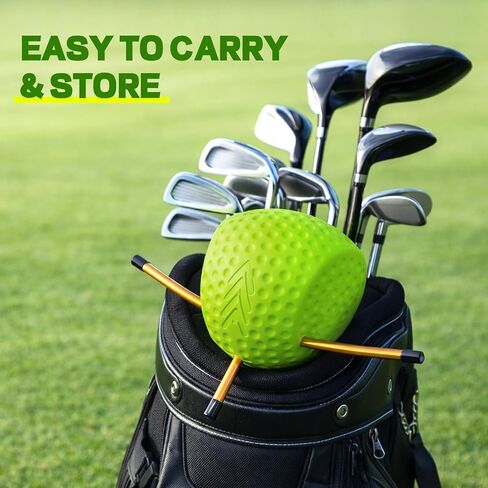 The Connector Golf Swing Trainer for Posture Arm Position Correction Green | Soft memory foam,non-slip surface,corrects chicken wing,slicing and scooping,indoor or outdoor practice,all skill levels in Kuwait