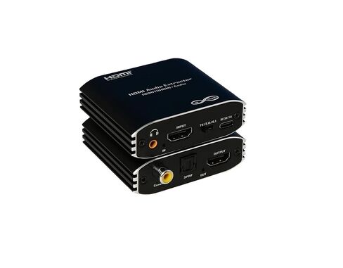4K30 HDMI Audio Extractor/Adapter，HDMI to 3.5mm+Optical+Coaxial, Support TV/2.0CH/5.1CH Audio Mode, DTS HD/Dolby True HD/LPCM/DTS/Dolby-ac371s Format in Kuwait