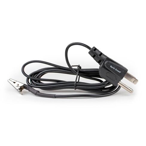 Grounding Cord - Heavy-Duty - with Alligator Clip - Made in USA by ElectraHealth - 16AWG - 8ft - Non-pullout in Kuwait