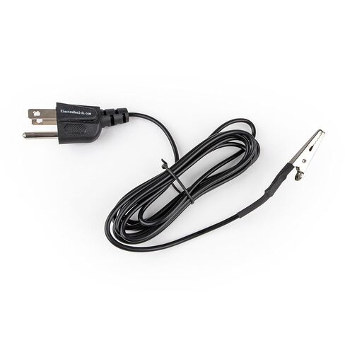 Grounding Cord - Heavy-Duty - with Alligator Clip - Made in USA by ElectraHealth - 16AWG - 8ft - Non-pullout in Kuwait