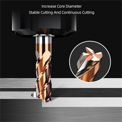 HRC55 CNC قاطعة المطحنة كربيد نهاية مطحنة 4 المزامير أدوات الآلات للمعادن 3 5 6 8 عرقوب التنغستن الصلب المطاحن (D12xD12x100L) in Kuwait