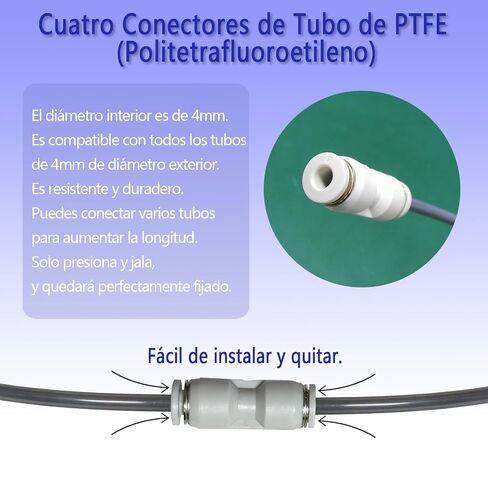 5M Star-Shaped PTFE Tube Kit, Low Friction & High Temperature Resistance, 5M/16.4ft Length, Compatible with Bambu Lab AMS X1/P1P/A1, Creality K2 Plus/Hi, Flashforge 5M, Prusa MMU3 Transparent gray in Kuwait