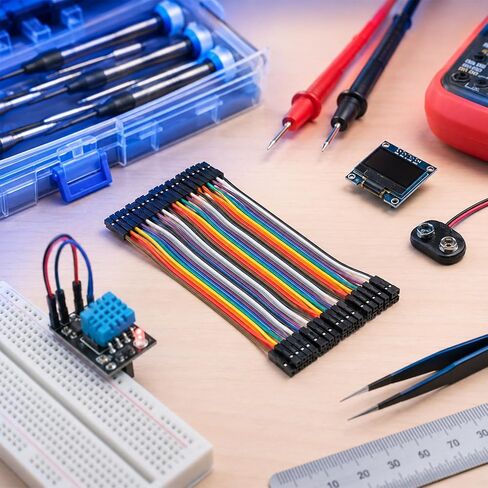 40 Pin Breadboard Jumper Wires Female to Female Compatible for Electronic Breadboard Projects 4.3 inch in Kuwait
