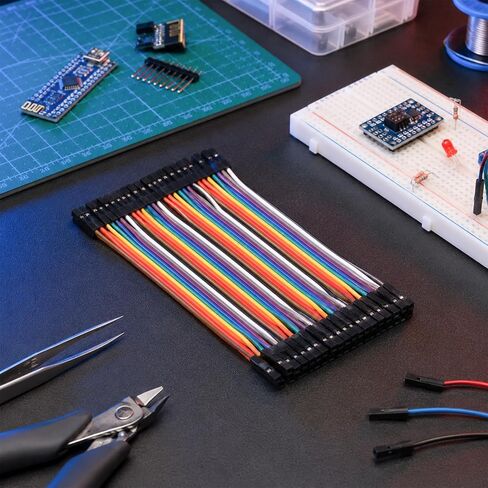 40 Pin Breadboard Jumper Wires Female to Female Compatible for Electronic Breadboard Projects 4.3 inch in Kuwait