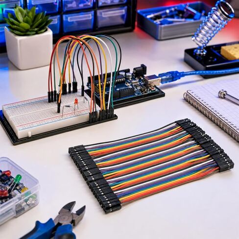 40 Pin Breadboard Jumper Wires Female to Female Compatible for Electronic Breadboard Projects 4.3 inch in Kuwait