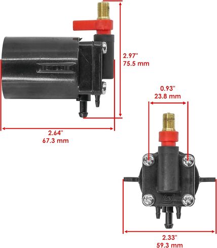 Caltric Fuel Primer Choke Solenoid Compatible with Omc Johnson 125 Hp 1995-1998/130 Hp 1995-2000 in Kuwait