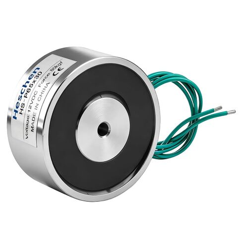 Heschen Electromagnet Magnet Solenoid, P65/30, OD 65mm, DC12V, 80Kg/176 lb in Kuwait
