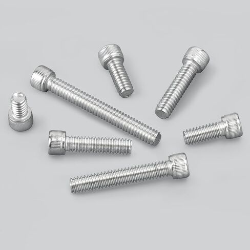 50 PCS 1/4-20 x 1 Hex Socket Head Cap Screws Bolts, Allen Socket Drive, Bright Finish, 304 Stainless Steel 1/4 inch Allen Bolt, Fully Machine Thread in Kuwait