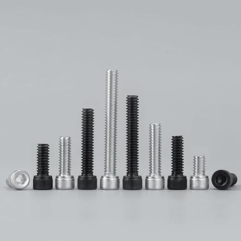 50 PCS 1/4-20 x 1 Hex Socket Head Cap Screws Bolts, Allen Socket Drive, Bright Finish, 304 Stainless Steel 1/4 inch Allen Bolt, Fully Machine Thread in Kuwait