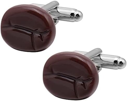 Coffee bean shaped French cufflinks for men's casual cuff links with nail cuffs in Kuwait
