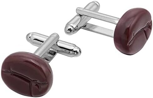 Coffee bean shaped French cufflinks for men's casual cuff links with nail cuffs in Kuwait