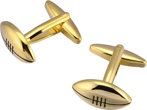 Rugby 18K gold French style shirt cufflinks for men's casual cuffs link buttons sleeve studs in Kuwait