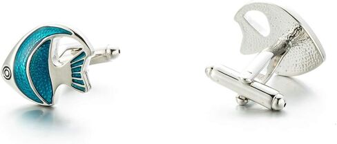 French shirt sleeve nail fish shaped cufflinks, tropical fish clownfish style buttons in Kuwait