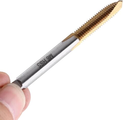 Fafeicy Thread Tap Set HSS طقم صنبور لولبي M3 إلى M8، 5 قطع من صنابير توصيل الماكينة المغلفة مع إخراج رقاقة أمامية، من أجل التنصت على الفتحات وإصلاحها in Kuwait